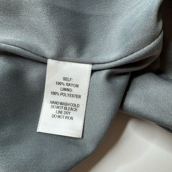 Lulu's | Fiorire Slate Blue Floral Print Wrap Maxi Dress - Picture 8 of 8